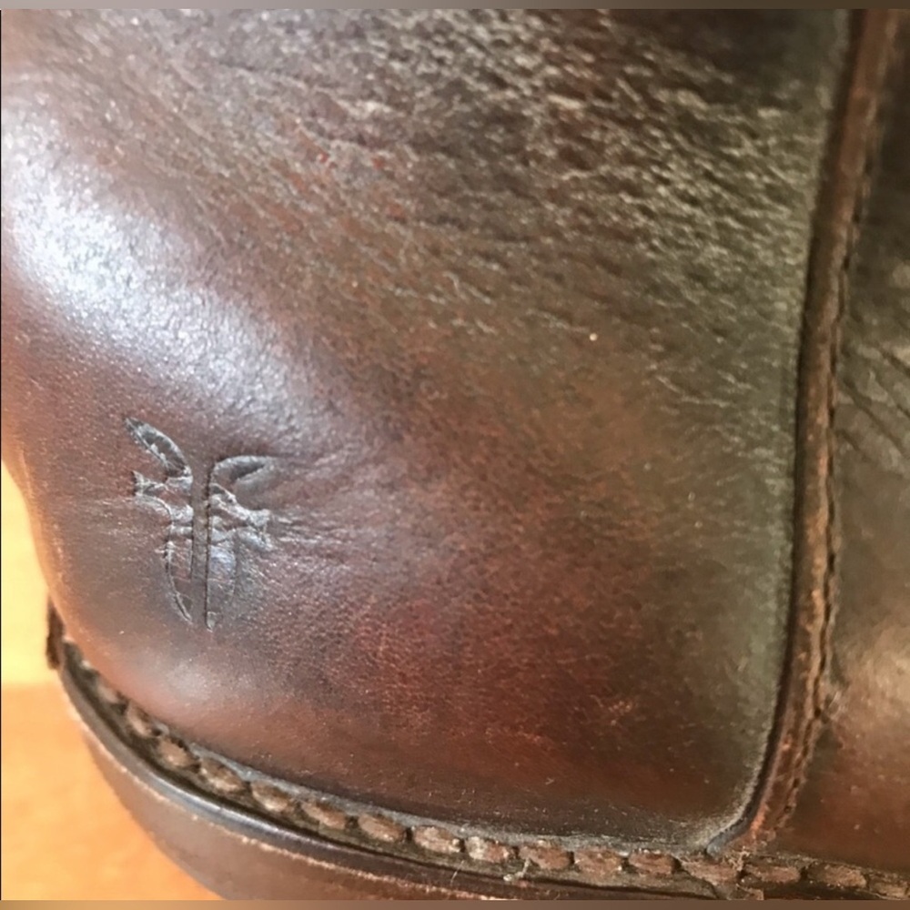 Frye Brown Leather Knee-High Boots - 6.5 - Picture 7 of 8